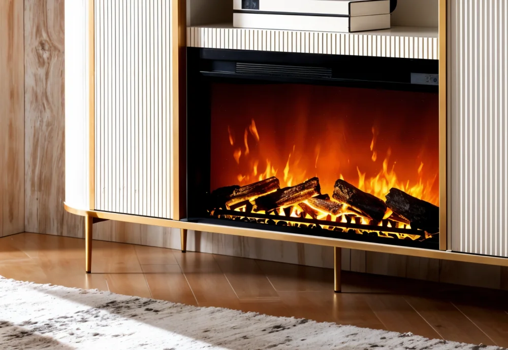 electric fireplace in living room